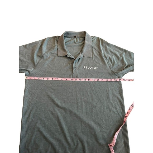 Lululemon Men’s Peloton Performance Metal Vent Tech Polo Shirt Green‎ Size XL - Picture 3 of 5